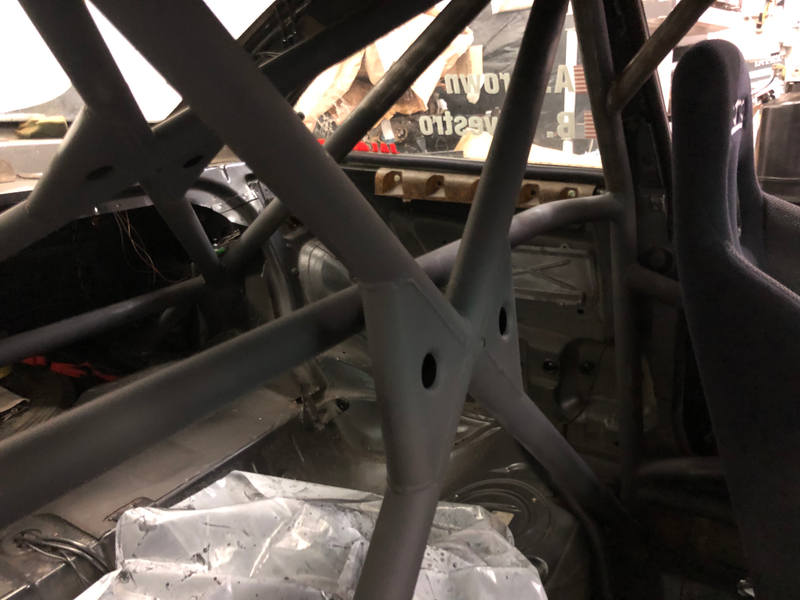 My $50 roll cage paint job featuring high-heat spray paint from Home Depot.